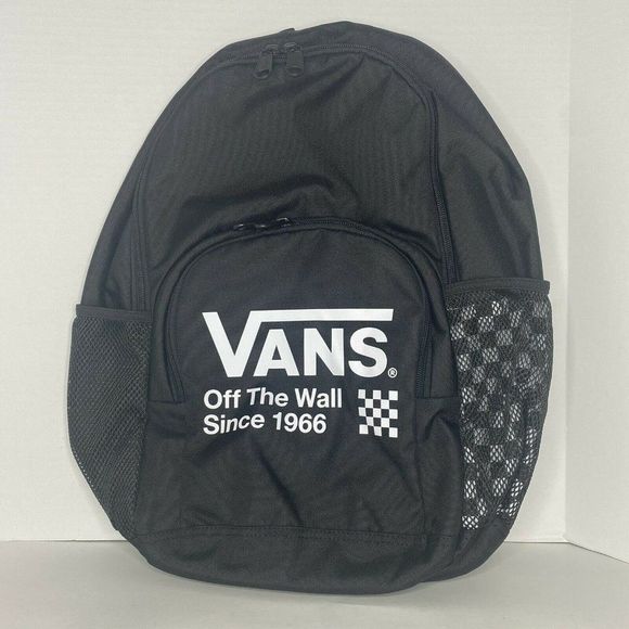 Vans Alumni Pack 3 Black/White Check board Unisex Backpack - Picture 8 of 10